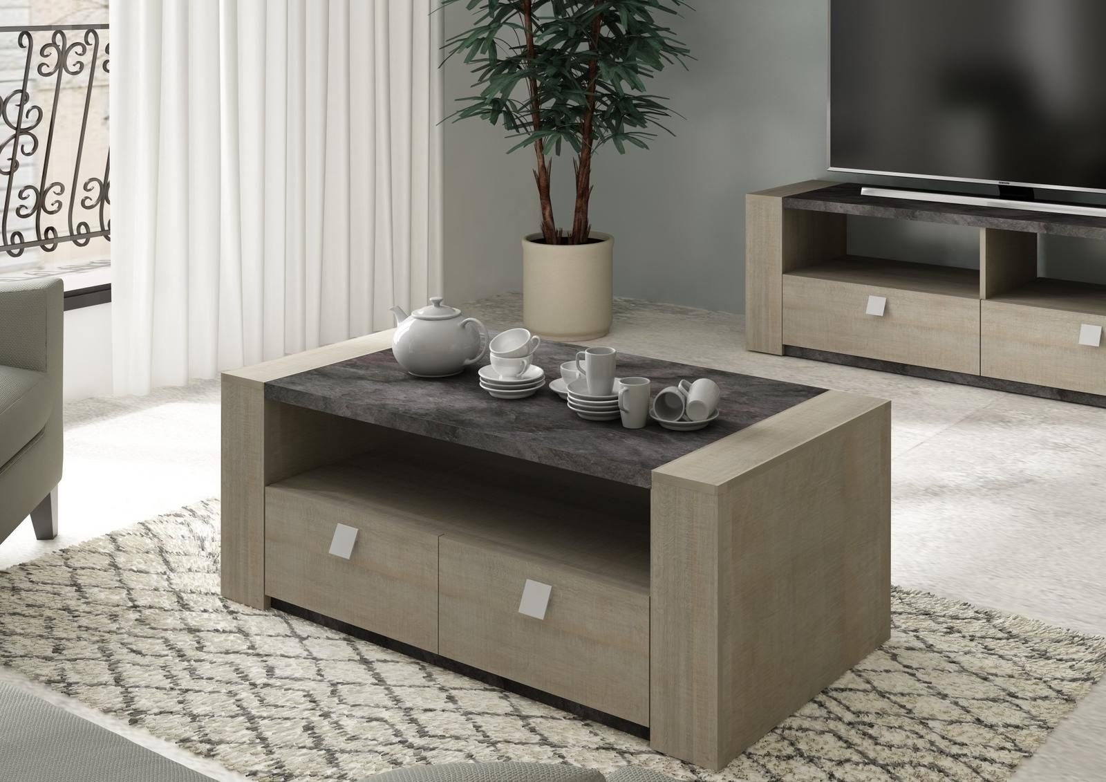 Stolik konferencyjny Rita grey oak