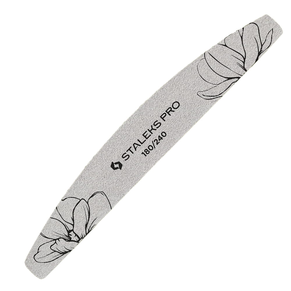 Pilnik mineralny do paznokci łódka półksiężyc 180/240 Staleks Expert 40 25 szt