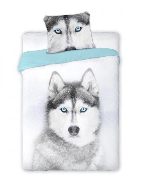 Pościel młodzieżowa 100% bawełna 160x200 - WILD HUSKY