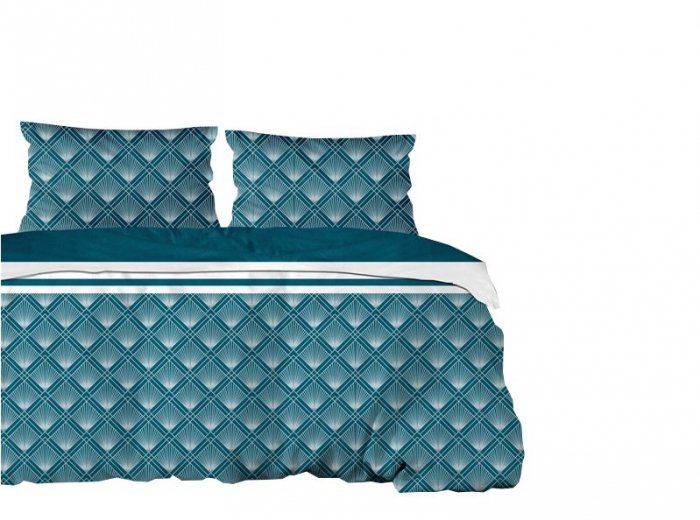 Pościel satynowa GRENO Gold Collection 220x200 wz. Diamond
