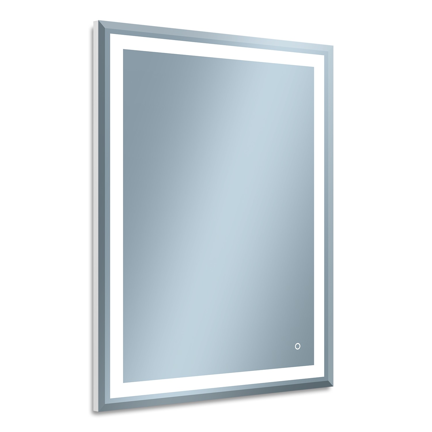 Darmowa Dostawa - Lustro 60x80 cm prostokątne z oświetleniem srebrny Venti Willa 5907722357977