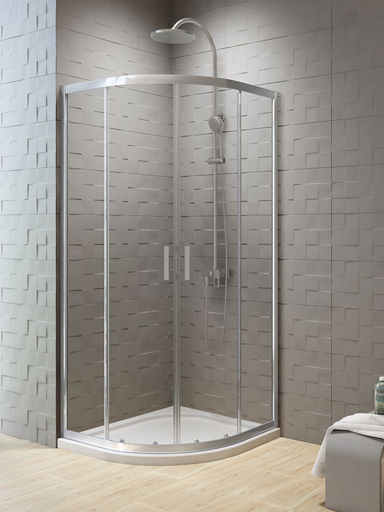 Darmowa Dostawa - Kabina prysznicowa półokrągła 90x90 cm New Trendy New Varia K0499