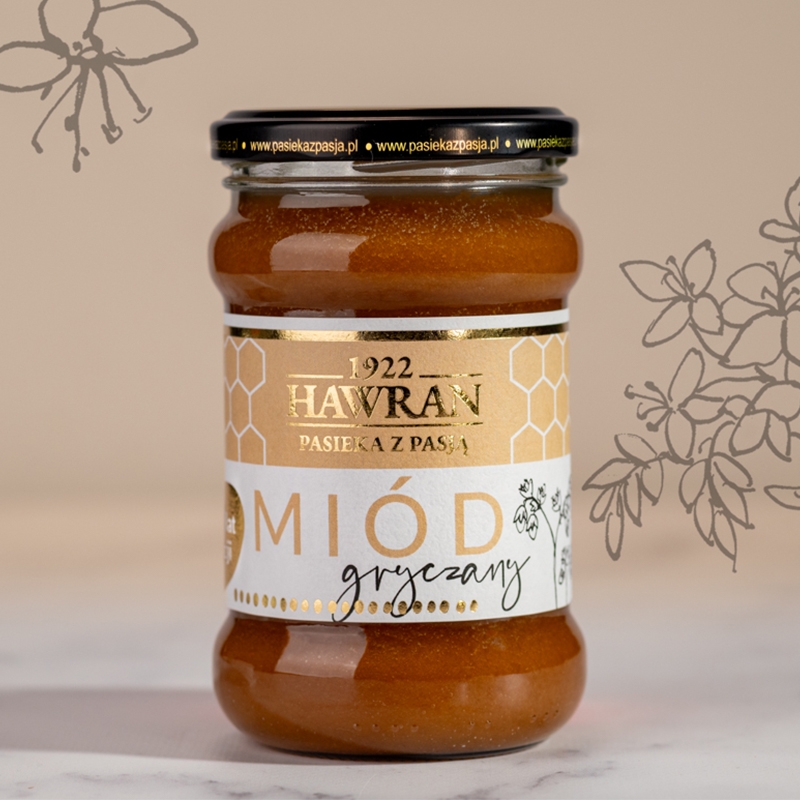 Miód gryczany 380g - Pasieka z Pasją Hawran