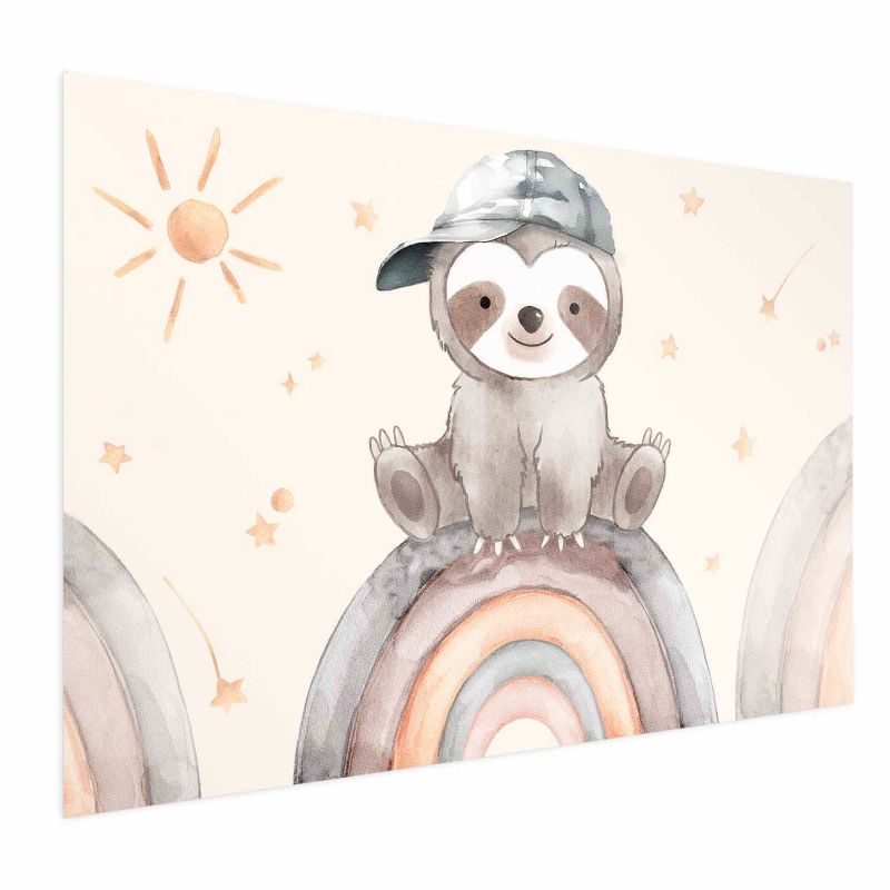 Plakat Artgeist Pośród gwiazdek i tęcz 30x21 cm bez ramy 1 szt