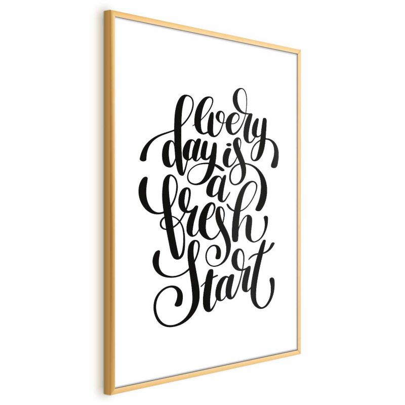 Plakat Artgeist Fresh start 29,7x42 cm z ramą złotą 1 szt
