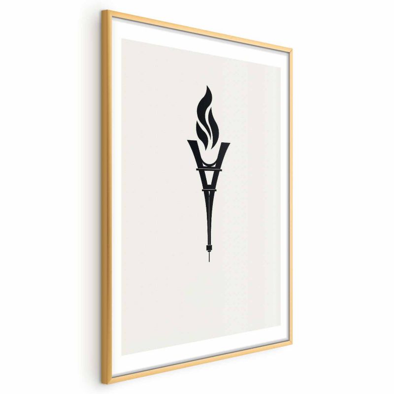 Plakat Artgeist Znicz olimpijski 60x90 cm z ramą złotą 1 szt