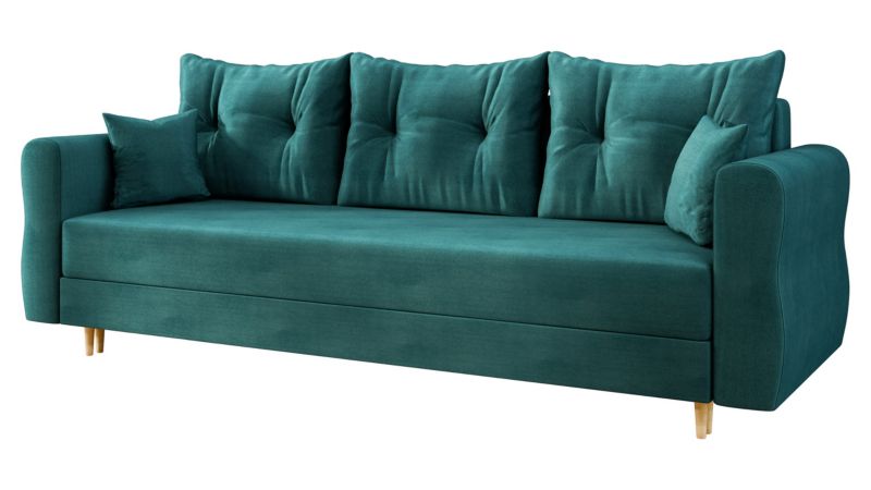 Sofa MIRJAN 24 rozkładana do salonu Zako S 3 malachitowy 1 szt.