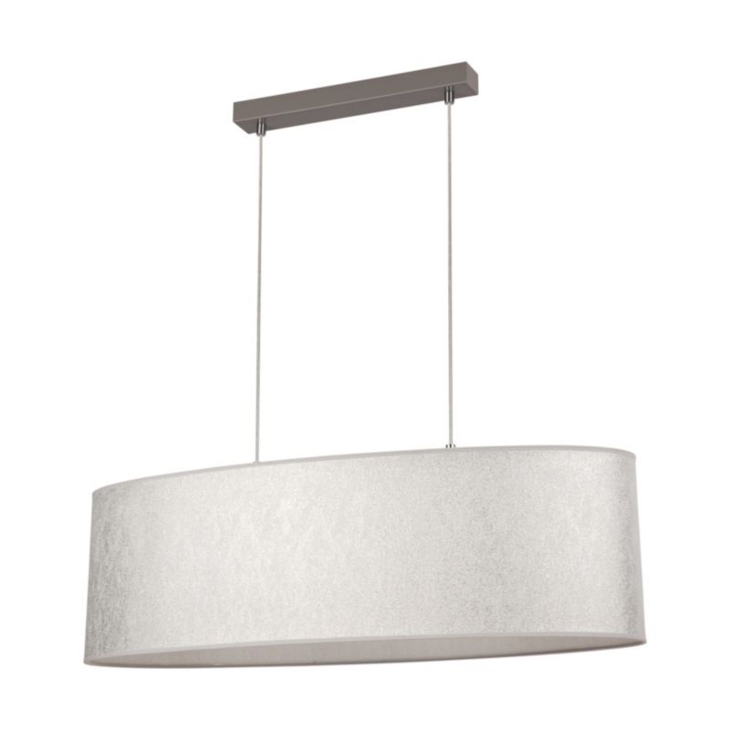 Lampa Wisząca SPOT Light 2xE27 Max.40W Minimalistyczne Połączenie Szarości z Srebrnym Abażurem, Polski Producent, 1 szt.