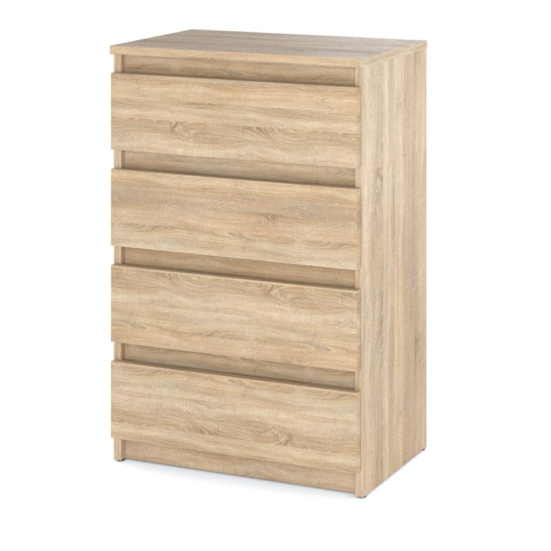 Komoda Hurtownia-Mebli Szuflady 4 Hugo Mała 60cm Dąb Sonoma Dąb Sonoma 60x33.5x92.5 cm 1szt.