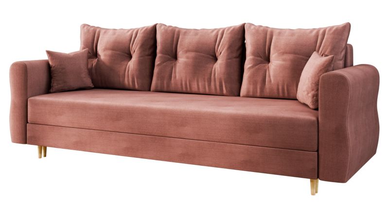Sofa MIRJAN 24 rozkładana do salonu Zako S 3 brudny róż 1 szt.