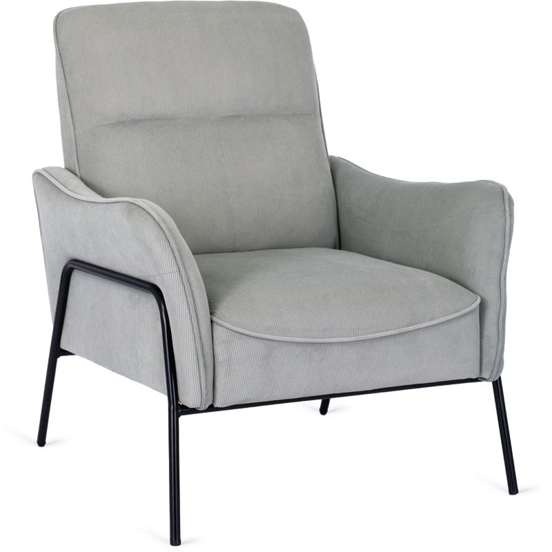 Fotel Do Salonu ALBERTO Mebel Elite Nowoczeny Loft Tkanina Popiel 1 szt