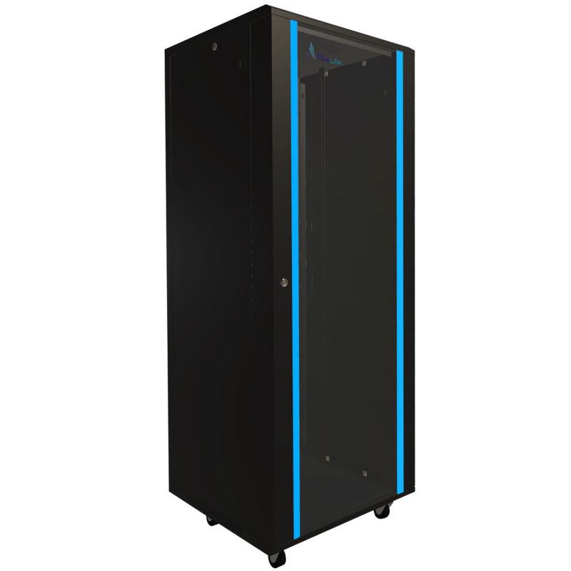Szafa rack Extralink 37U 600x600 Czarna stojąca
