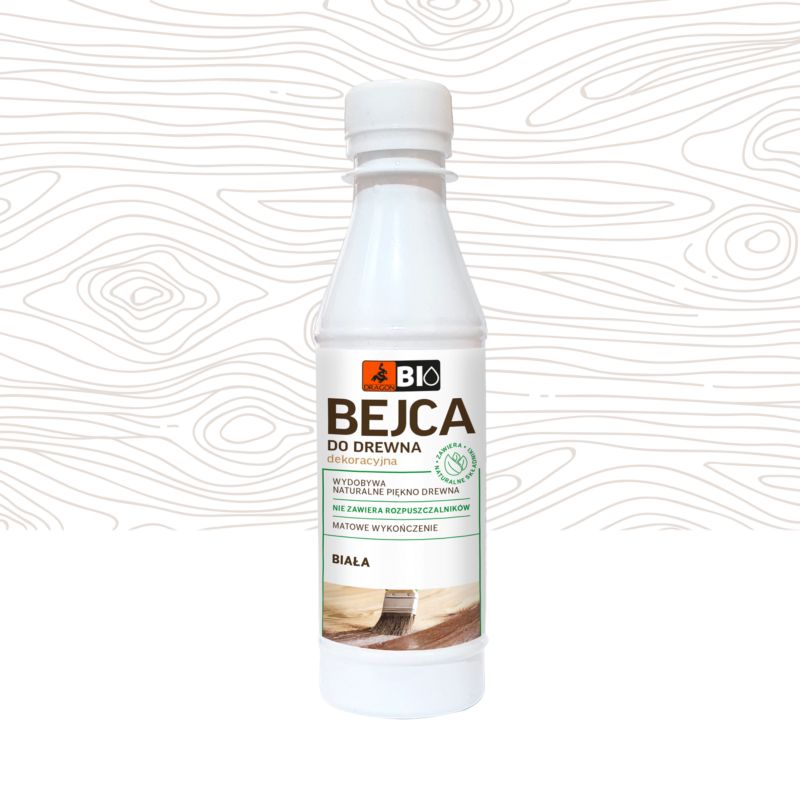 Bejca do drewna biała 0,2 l
