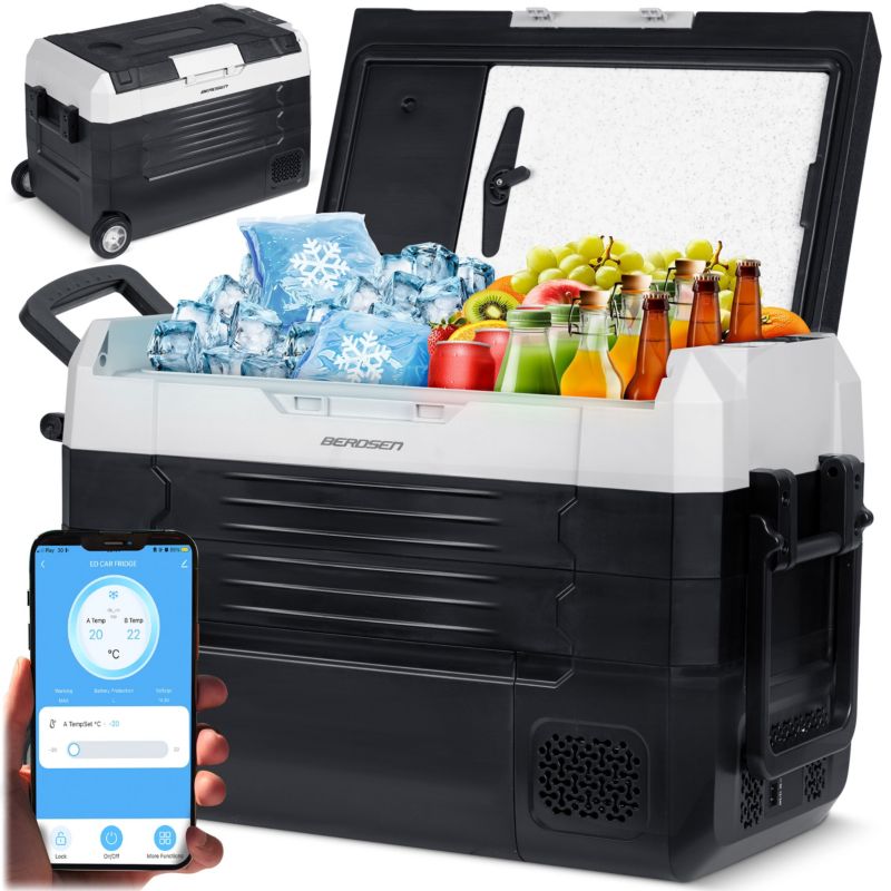 Lodówka turystyczna Berdsen Icemax 400 kompresorowa samochodowa zamrażarka 12V 100-240V 40l 1 szt.