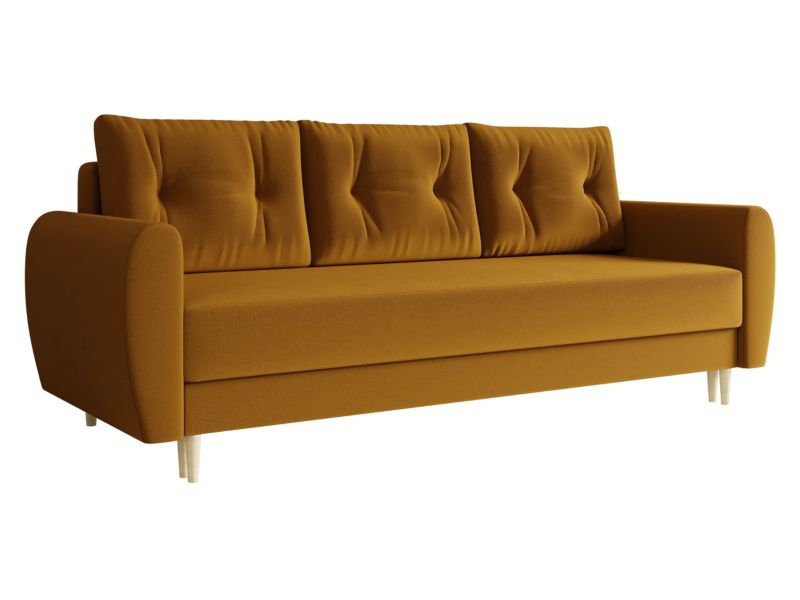 Sofa MIRJAN 24 do salonu Palermo musztardowy 1 szt.