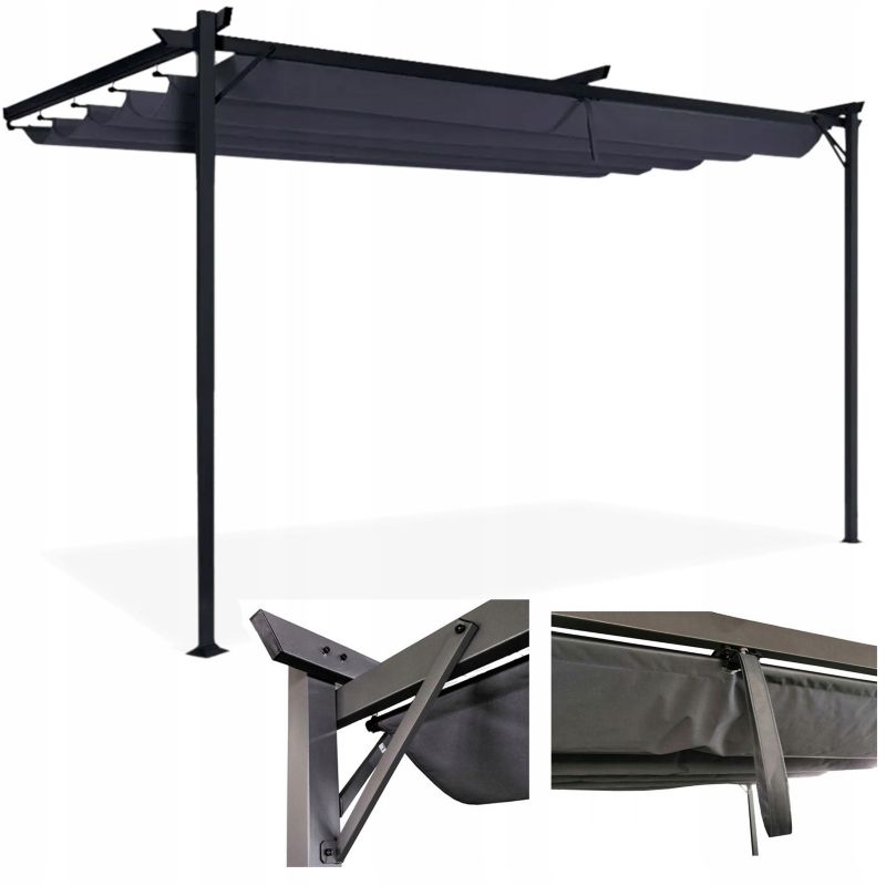 Pergola Tarasowa Hardmaister Ogrodowa Zadaszenie Ogrodowe Stal Sprint 4x2,7m Wiata 1 szt