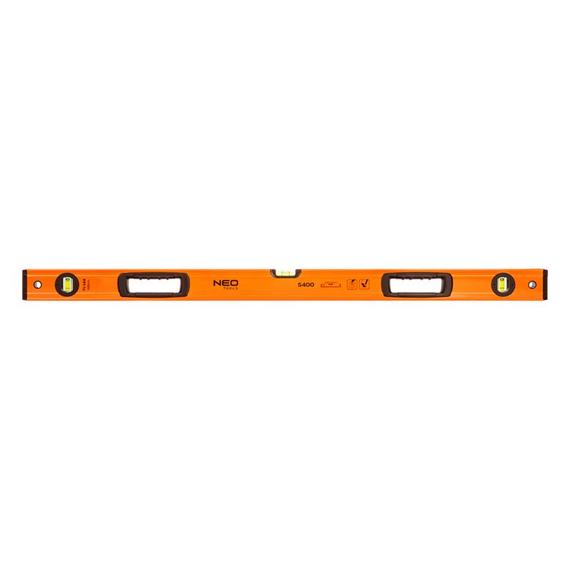 Poziomnica aluminiowa S 400 NEO TOOLS 3 libelle, 2 uchwyty, 100cm, 1 szt