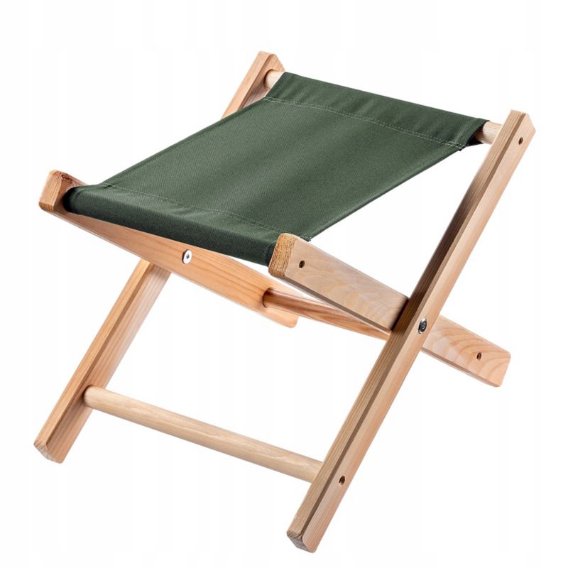 Taboret Składany KADAX Drewniany Podnóżek 40x31cm 1szt.