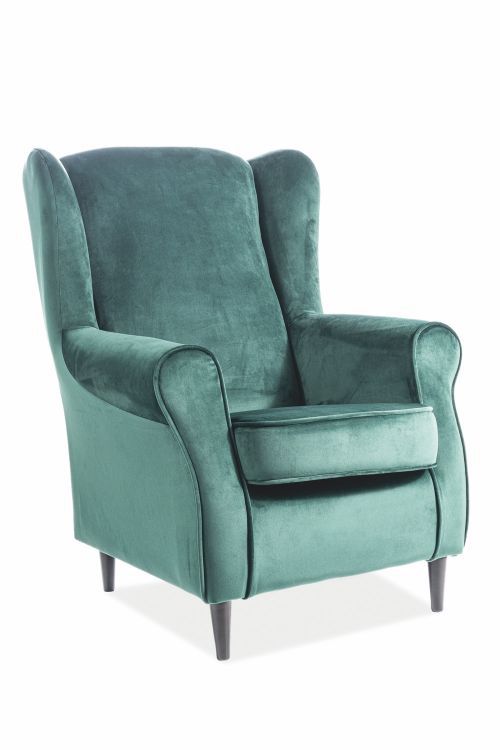 Fotel Signal BARON VELVET zielony 1 szt