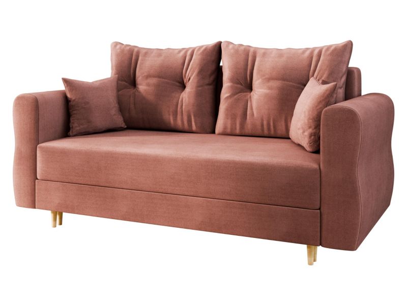 Sofa MIRJAN 24 rozkładana do salonu Zako 2 brudny róż 1 szt.