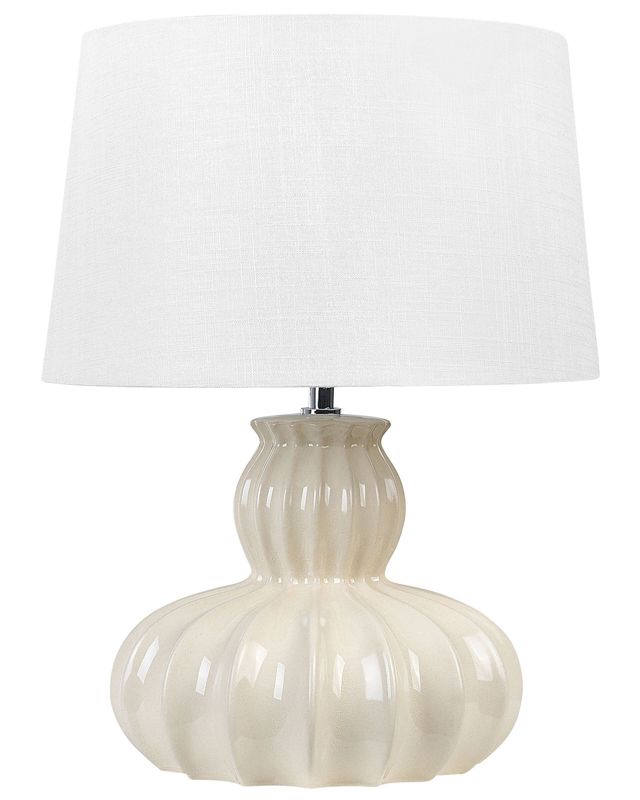 Lampa stołowa Malabuka Ceramika Beżowy 1 szt.