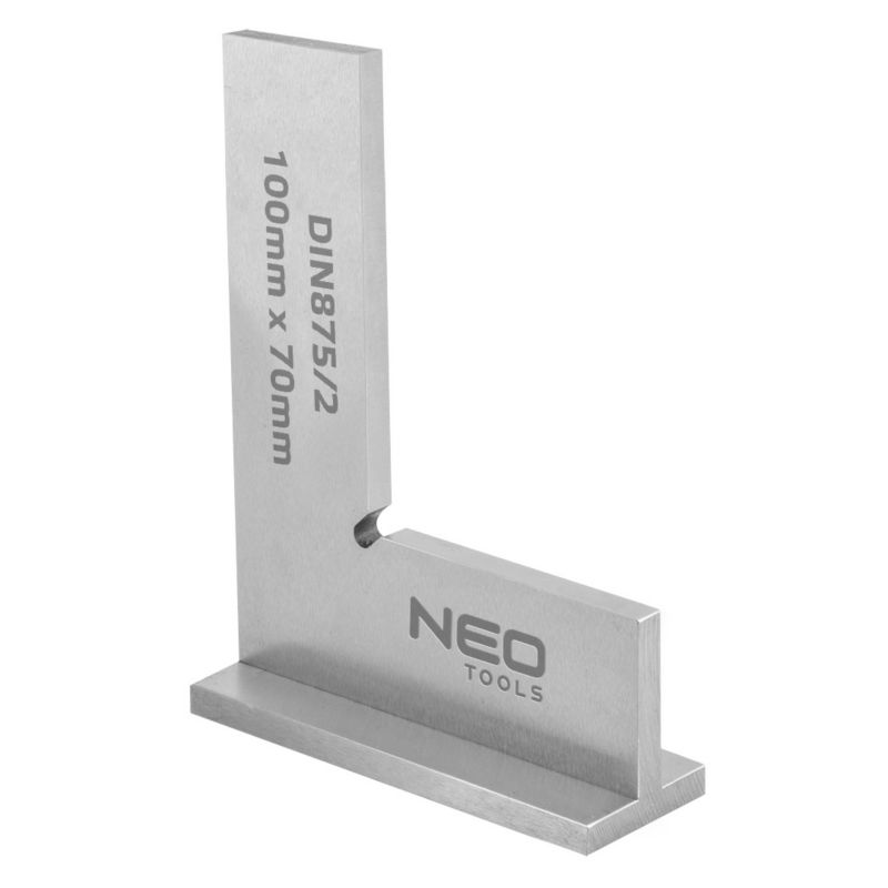 Kątownik NEO TOOLS z podstawą, DIN875/2, 100x70mm 1 szt