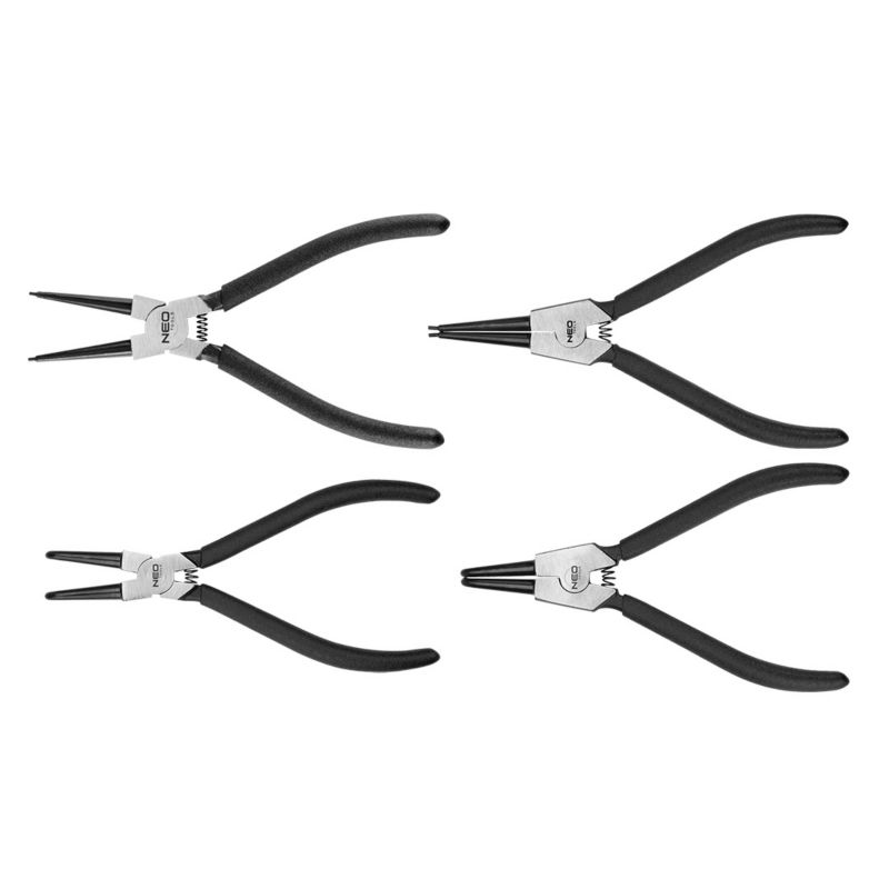 Szczypce do pierścieni osadczych NEO TOOLS zestaw 4 szt. 1 kpl