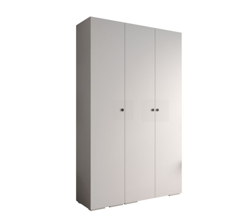 Szafa ubraniowa Garderoba Abiks INOVA 2 1,5SZ biały+czarny 1 szt.