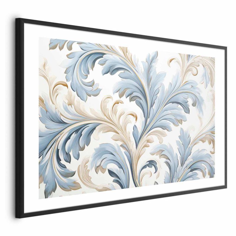 Plakat Artgeist Barokowe pnącze 30x21 cm z ramą czarną 1 szt