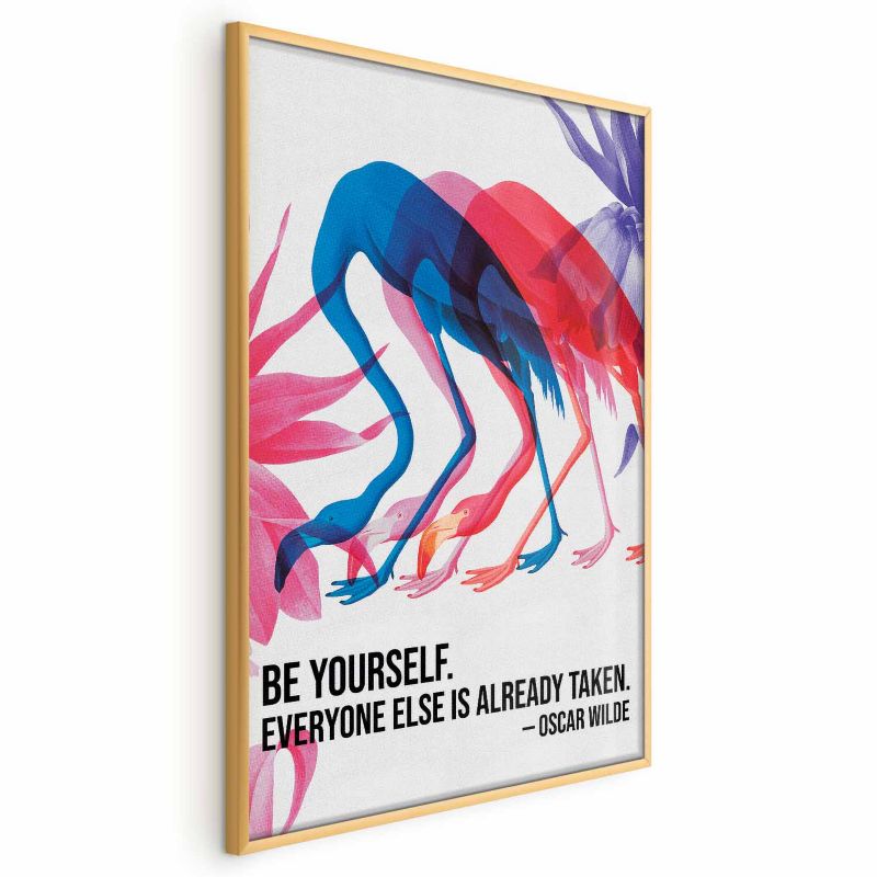 Plakat Artgeist Kolorowa repetycja 60x90 cm z ramą złotą 1 szt