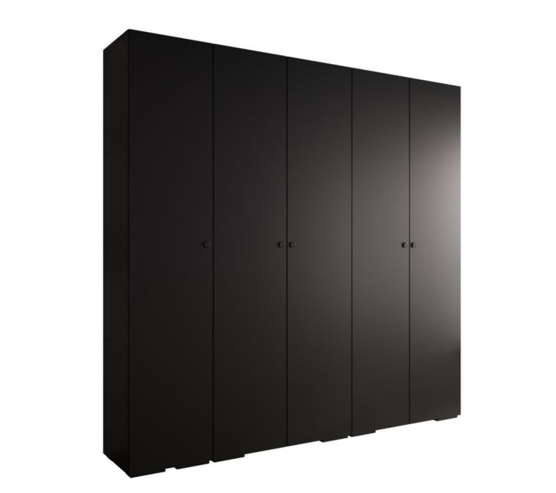 Szafa ubraniowa Garderoba Abiks INOVA 2 2,5SZ czarny 1 szt.