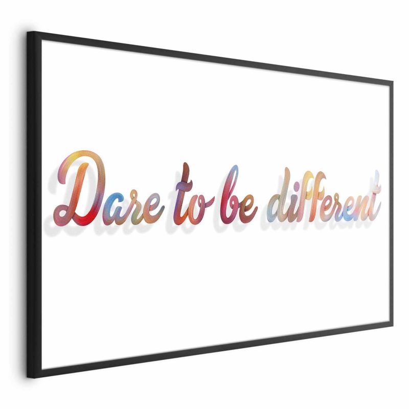 Plakat Artgeist Be different 30x21 cm z ramą czarną 1 szt