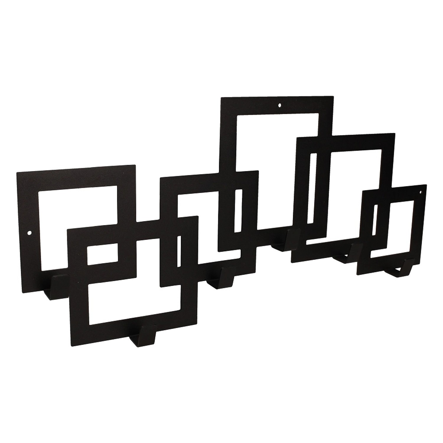 Gamet Wieszak ścienny czarny kwadraty 530 mm
