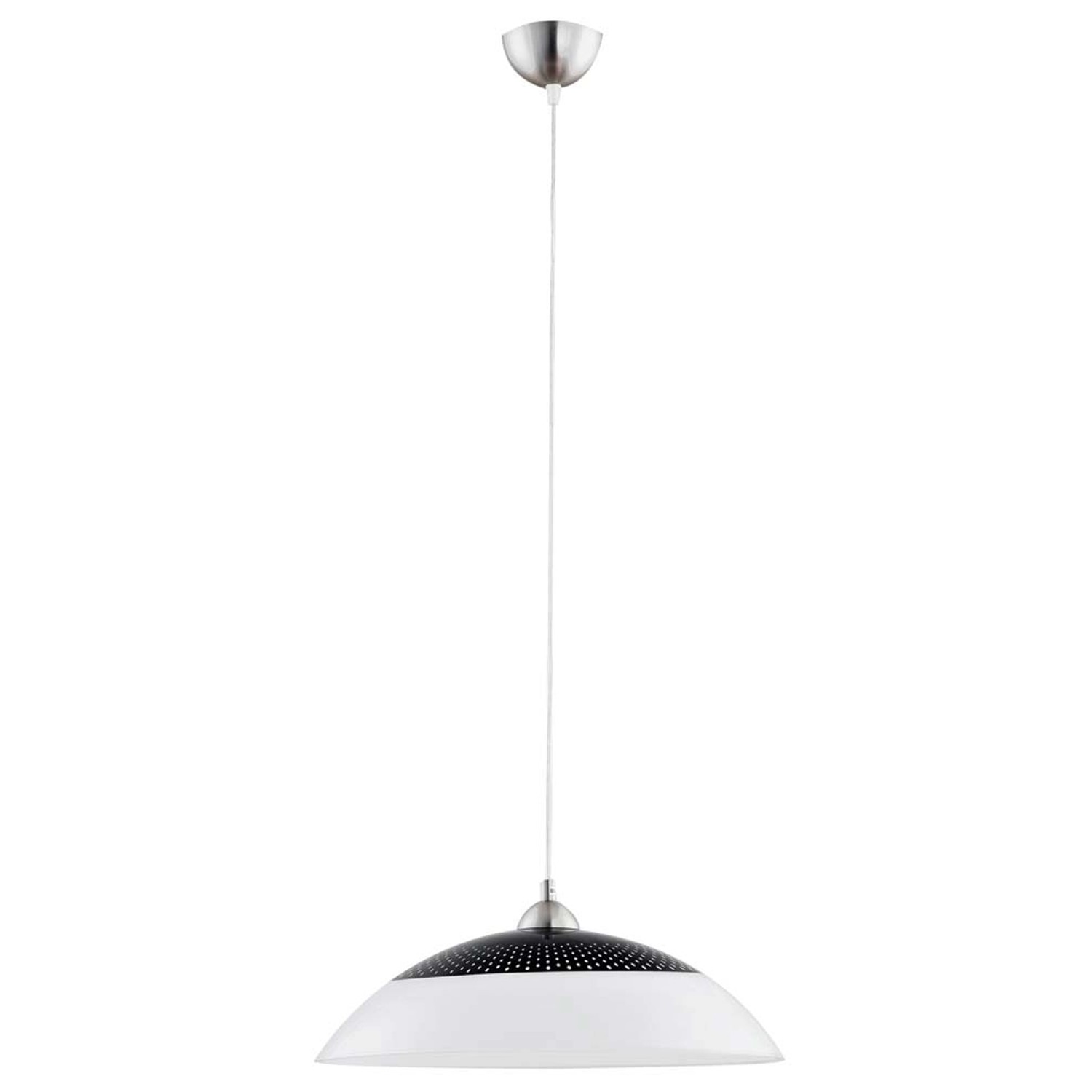 Alfa Lampa wisząca SINGLE biało-czarna E27