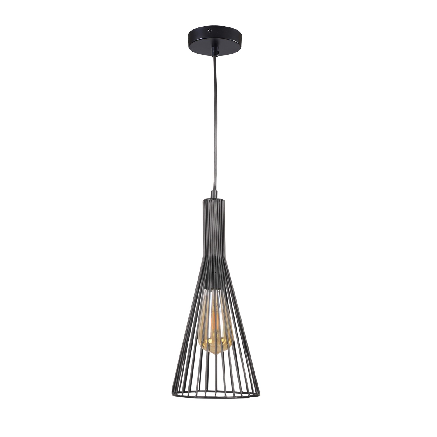 Goldlux Lampa wisząca Tiana 1x20W E27 czarna