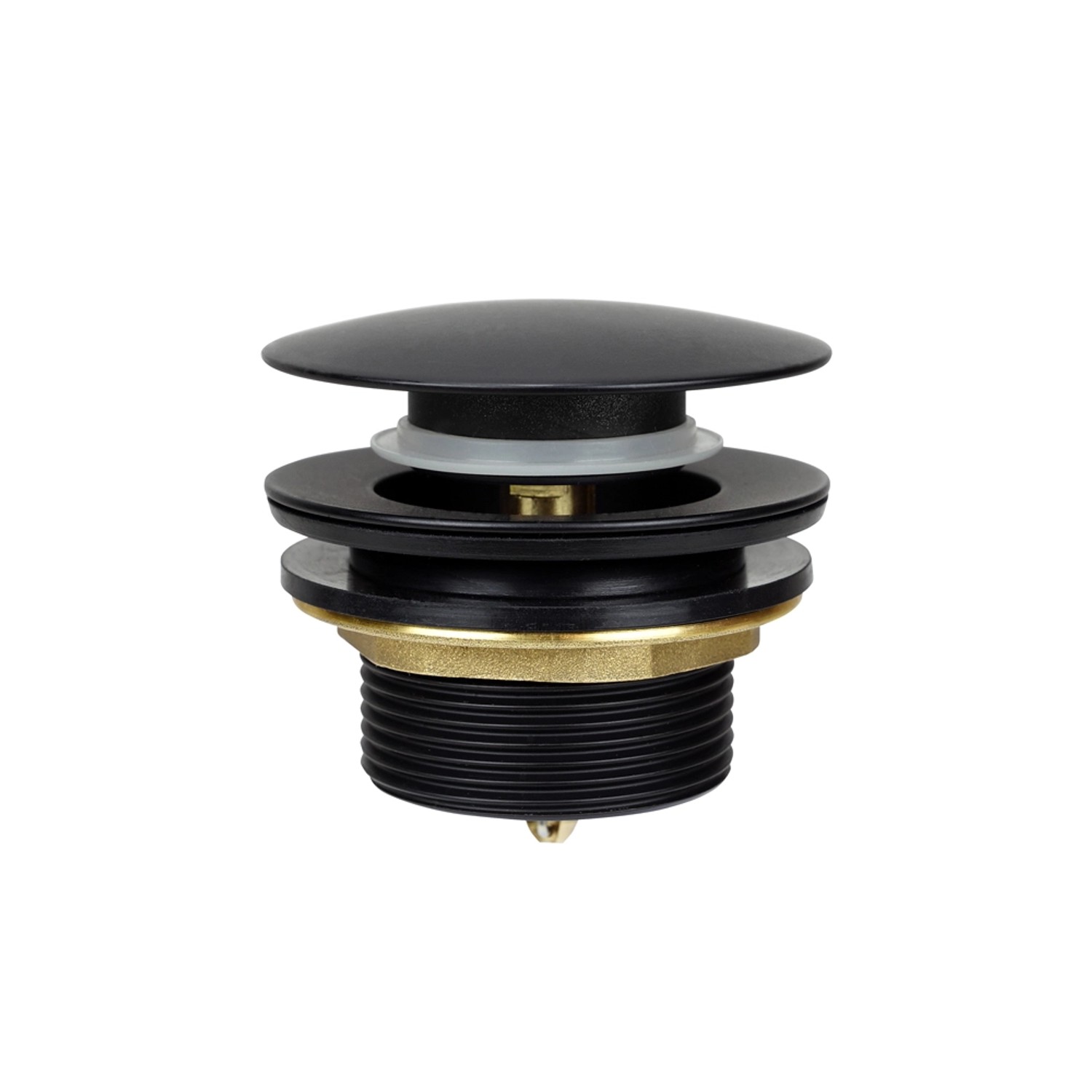 Korek brodzik/wanna klik-klak czarny mat 50 mm