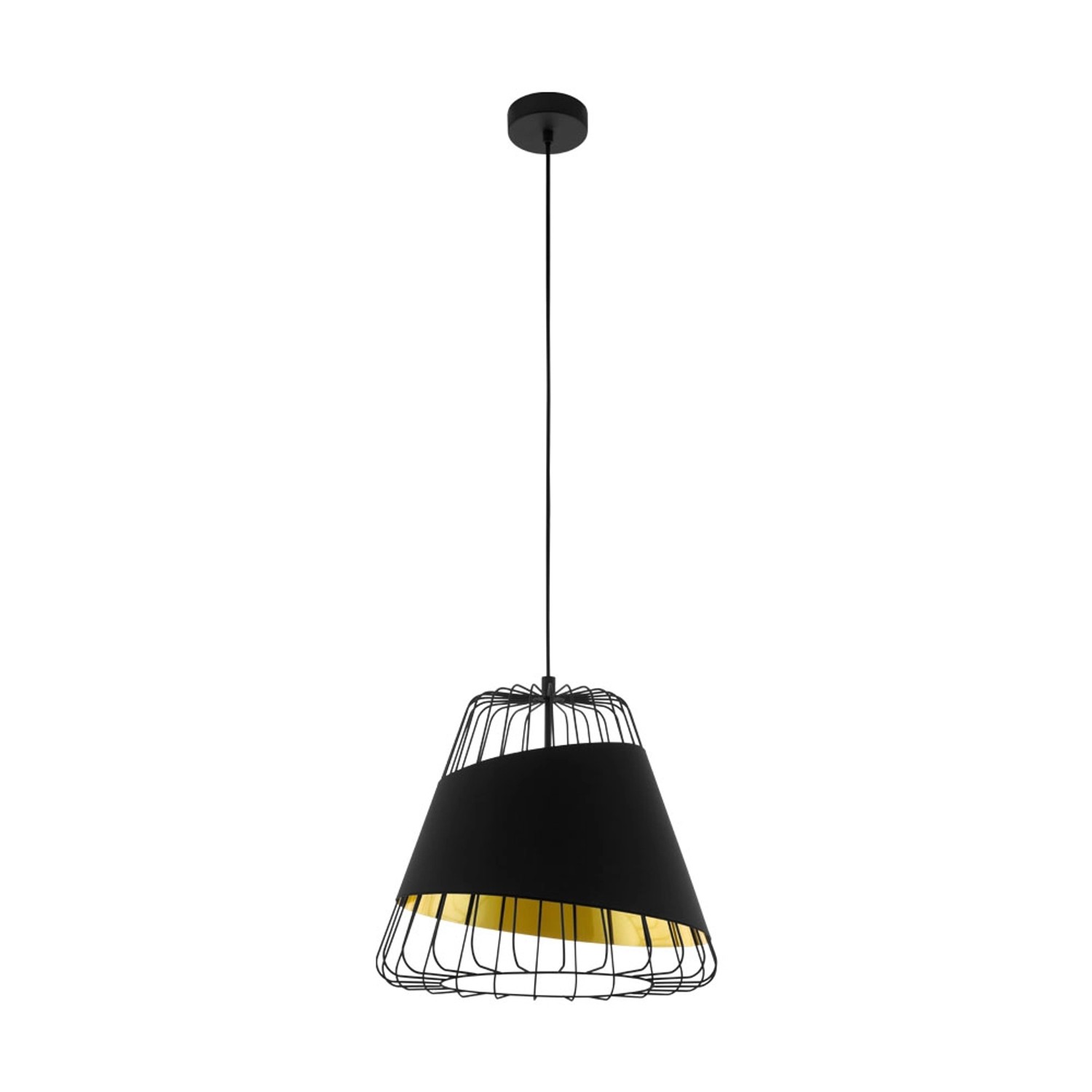 Eglo Lampa wisząca AUSTELL czarna śr.36cm E27