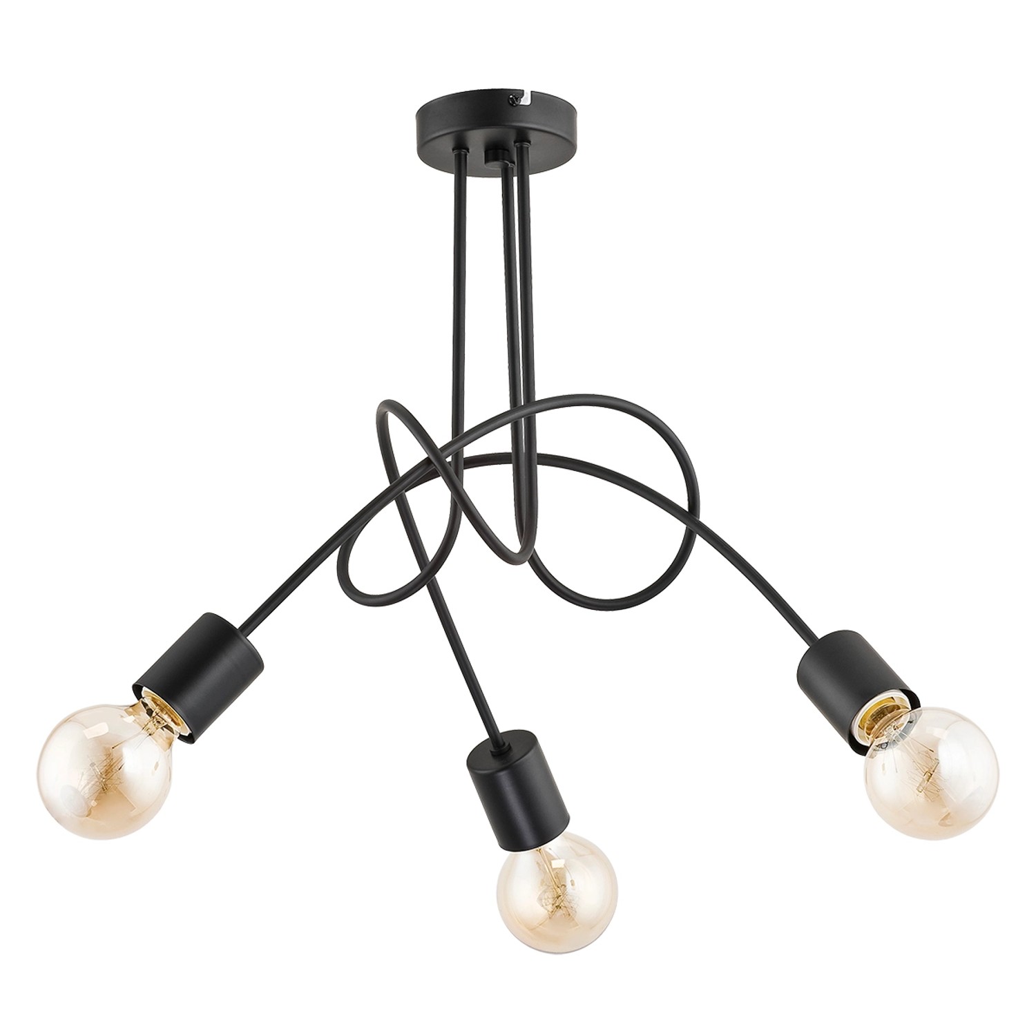Alfa Lampa wisząca TANGO czarna 3xE27
