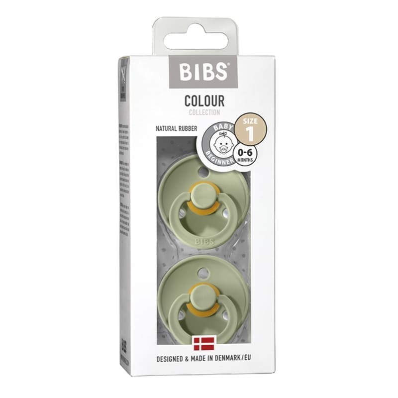 Bibs, Duo Colour S Sage Smoczek uspokajający kauczuk Hevea
