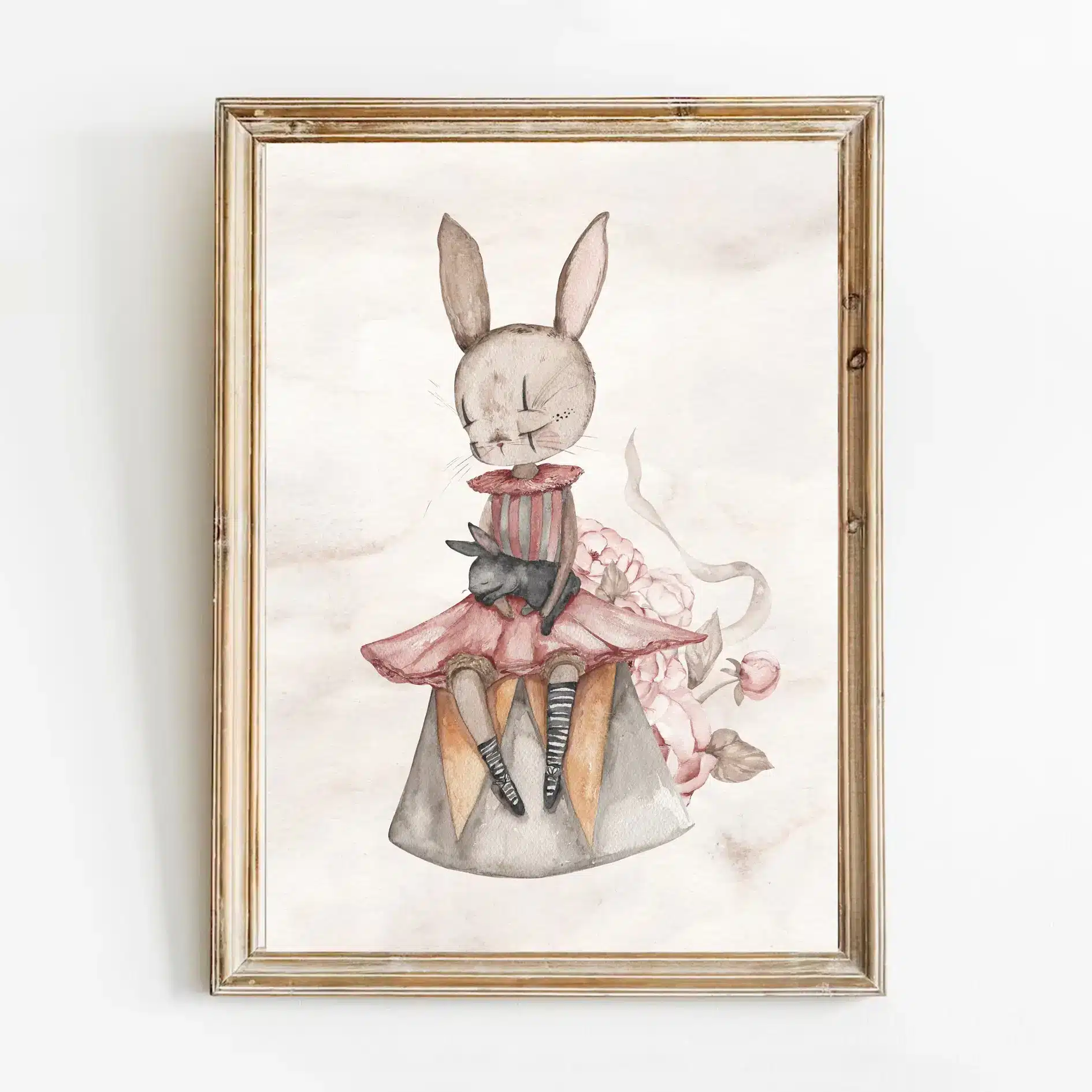 Plakat Ballerina z Zajączkiem - Sam plakat A4