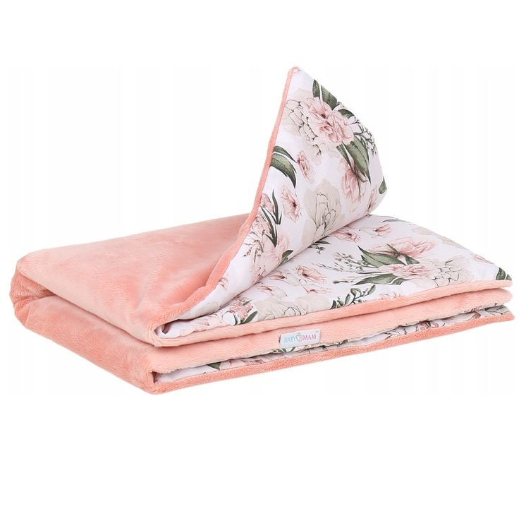 Kocyk dla dziecka Peonie + plusz AL
