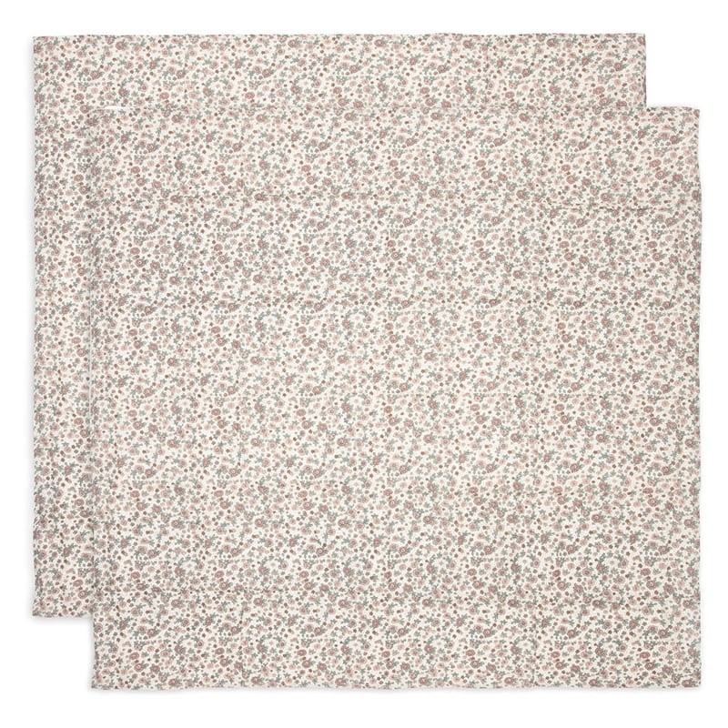 2 otulacze niemowlęce Hydrophilic 115x115 cm RETRO FLOWERS Jollein BBTB