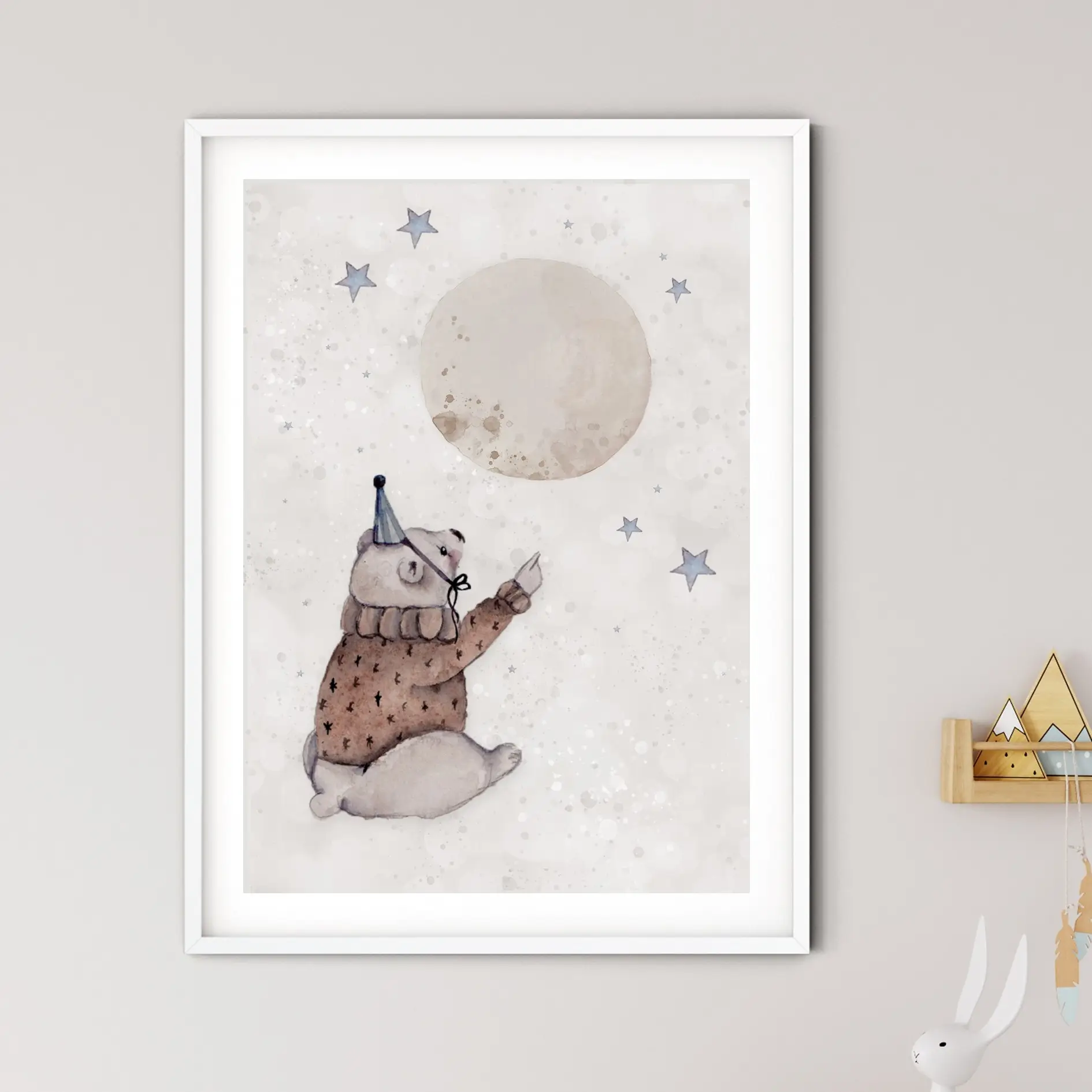 Plakat Baśniowy Cyrk - Nocny Miś - Sam plakat A4