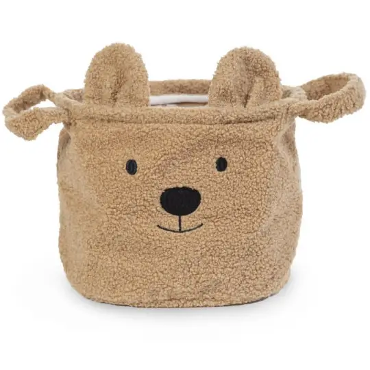 Childhome Pluszowy pojemnik na zabawki 25 x 20 x 20 cm Teddy Bear