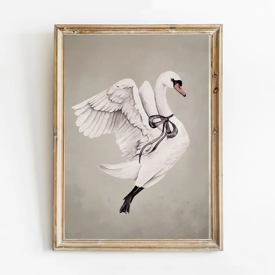 Plakat do pokoju dziecka Flying Swan 2 - Sam plakat A4