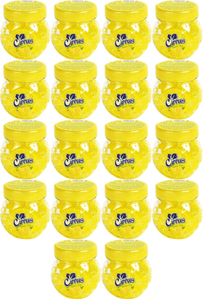 18x Odświeżacz powietrza Cirrus kulki, lemon tree, żel, 150g