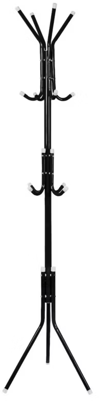Wieszak stojący Springos, 175cm, czarny