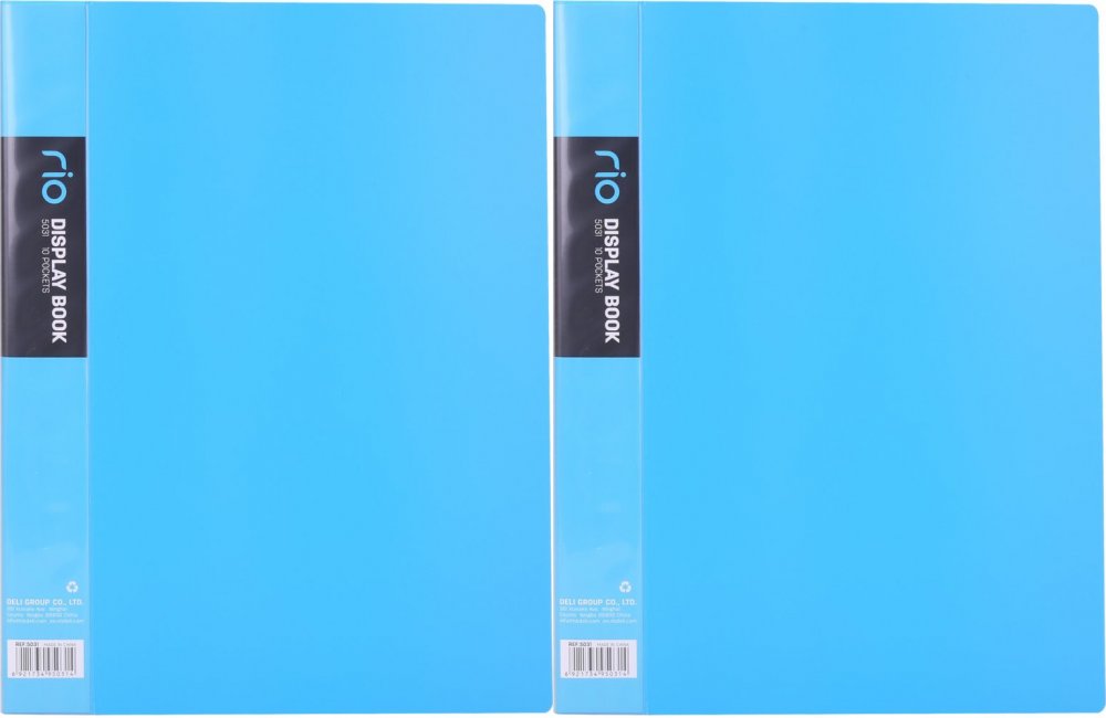 2x Album ofertowy Deli Rio, A4, 10 koszulek, niebieski