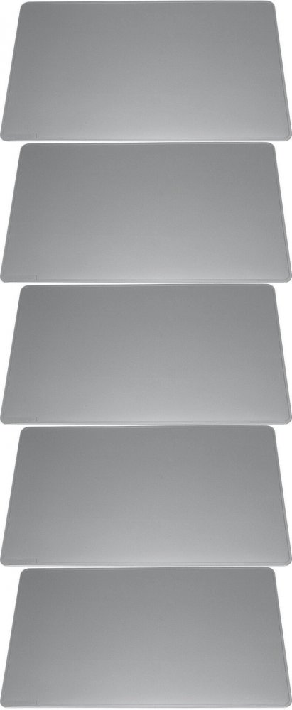 5x Podkład na biurko Durable, z wyprofilowanymi krawędziami, 650x520mm, szary