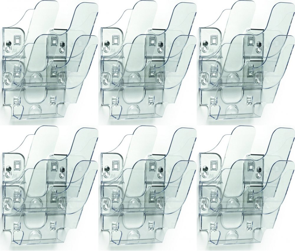 6x Pojemnik na dokumenty Durable Flexiplus, pionowy, A5, zestaw 2 sztuk, przezroczysty